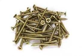 фото товара Саморезы жёлтые по дереву 25 мм